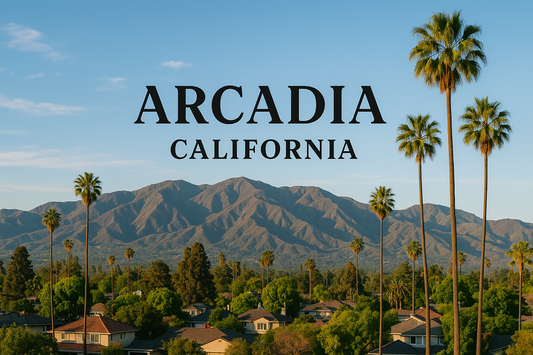 arcadia california image make the text center and fit the middle